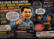 PJI SULSEL DESAK KAPOLDA USUT DUGAAN PENGHALANGAN KERJA JURNALISTIK OLEH OKNUM POLISI DI JENEPONTO
