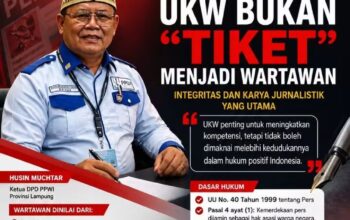 UKW Bukan Syarat Menjadi Wartawan, Ketua DPD PPWI Lampung: Integritas dan Karya Jurnalistik Lebih Utama