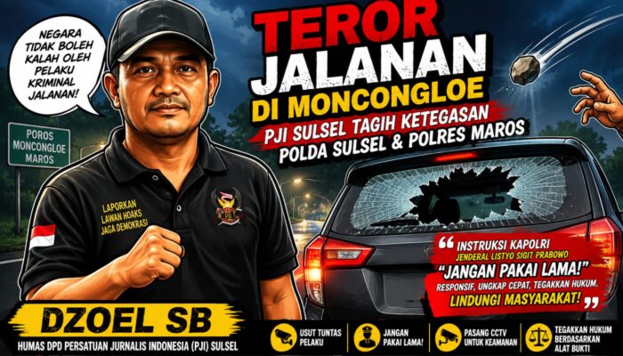 Teror Jalanan di Moncongloe, PJI Sulsel Tagih Ketegasan Polda Sulsel dan Polres Maros